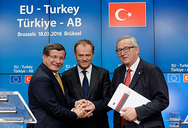 土耳其與歐盟就難民遣返問題達成協議