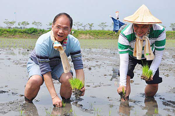 遊錫堃在台灣推動有機農業