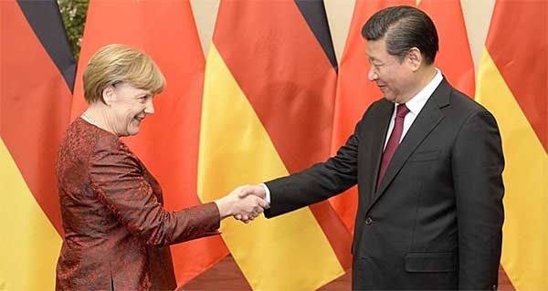 習近平與德國總理默克爾會面