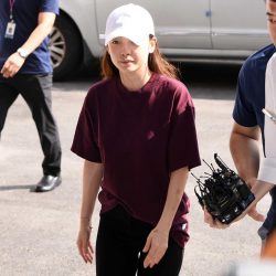 韓國女團KARA前成員具荷拉因家暴事件引發韓國女性大遊行（圖源：VCG）