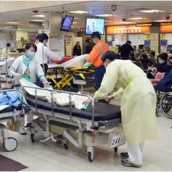 香港公立医院，流感期间人满为患